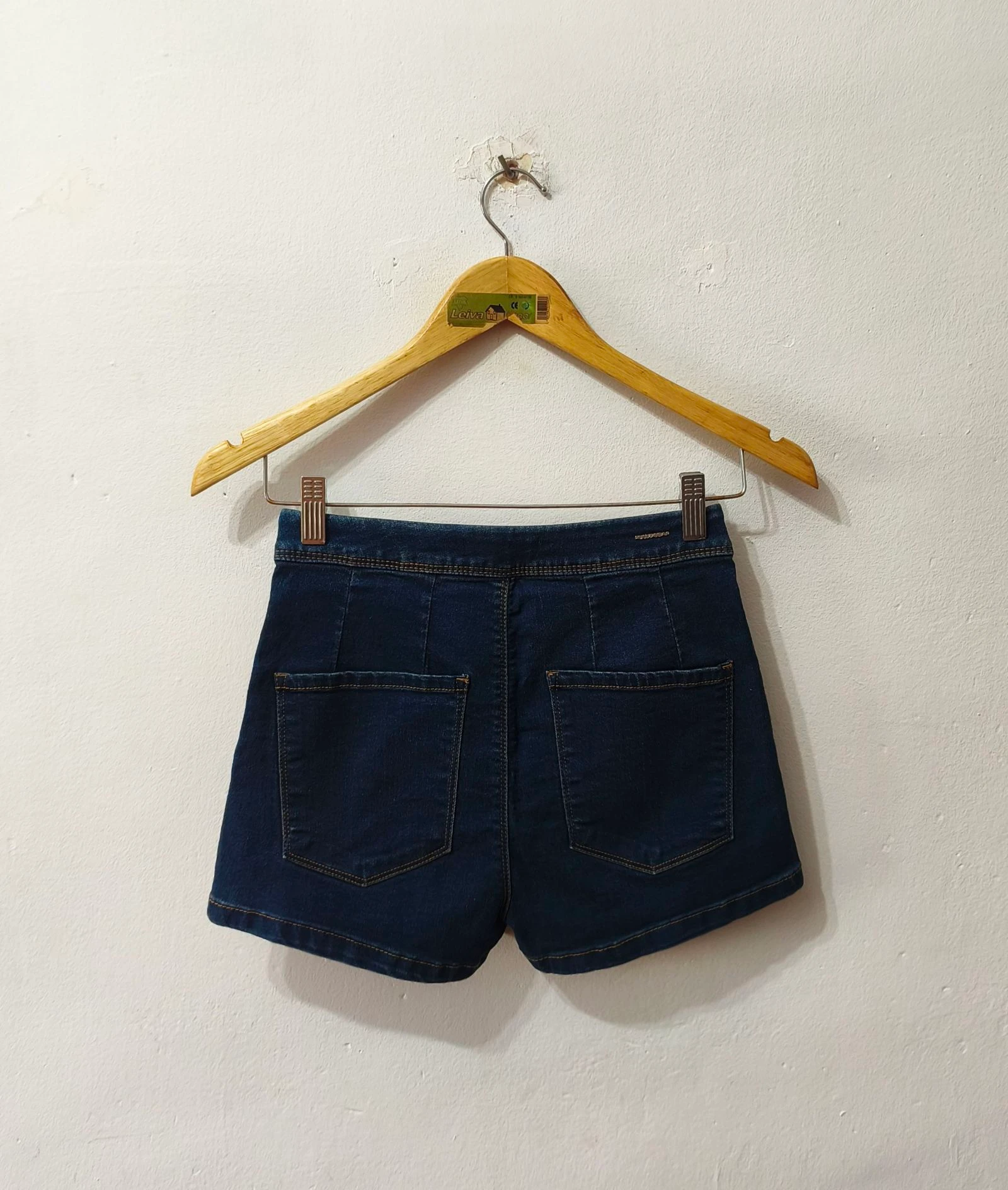 Short vaquero cintura alta azul Pull&Bear mujer Talla 34 – photo 2